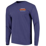 Clemson Image One Labrador Flag Vehicle Comfort Colors Long Sleeve Tee